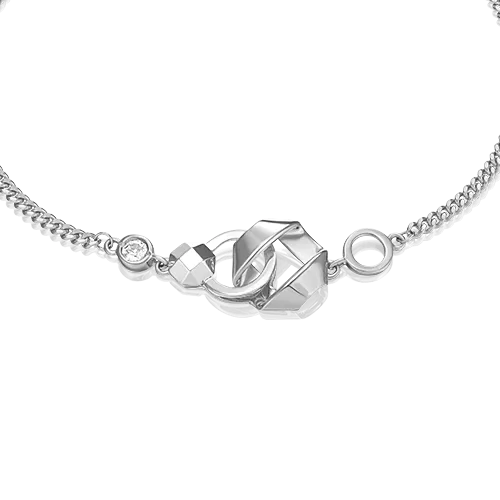 Браслет из белого золота с натуральным топазом white 05-0746-00-201-1120