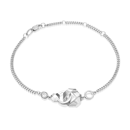 Браслет из белого золота с натуральным топазом white 05-0746-00-201-1120