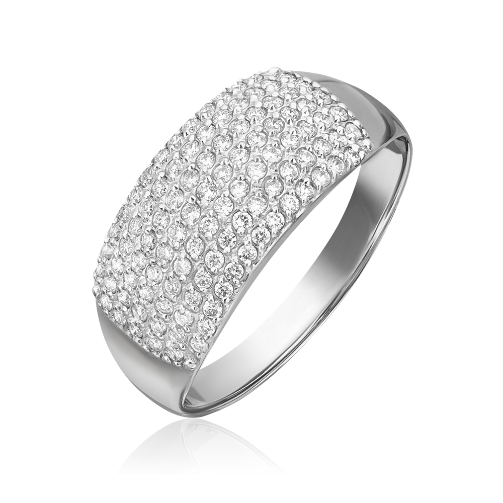 Кольцо из белого золота с бриллиантами 01-1489-00-101-1120-30