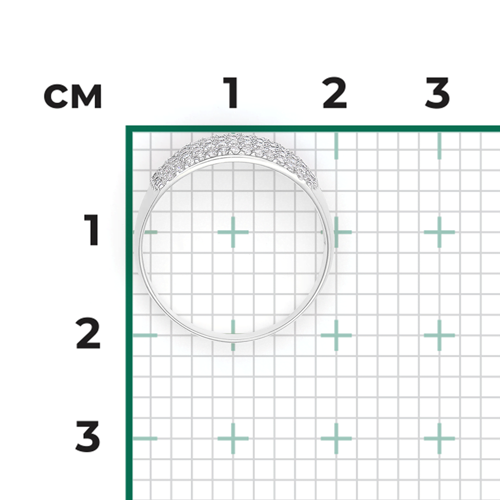 Кольцо из белого золота с бриллиантами 01-1489-00-101-1120-30