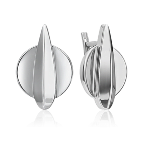 Серьги «Грация» с английским замком из серебра 02-4949-00-000-0200