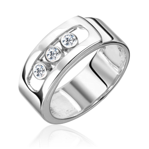 Кольцо из белого золота с бриллиантами 01-5905-00-101-1120