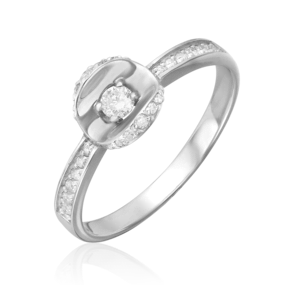 Кольцо из белого золота с бриллиантами 01-1583-00-101-1120-30