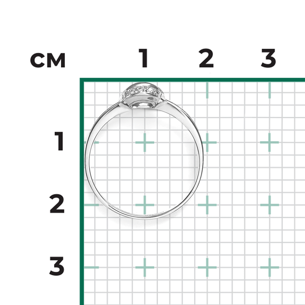 Кольцо из белого золота с бриллиантами 01-1583-00-101-1120-30
