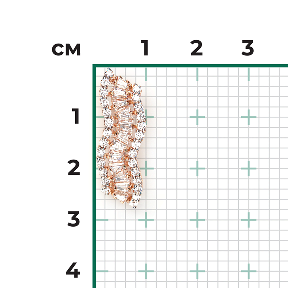 Подвеска из красного золота с фианитами 03-1681-00-501-1110-38