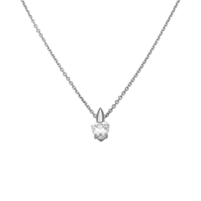 Колье из белого золота с фианитом 07-0125-00-401-1120-03