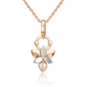 Подвеска из комбинированного золота с бриллиантами 03-3359-00-101-1111