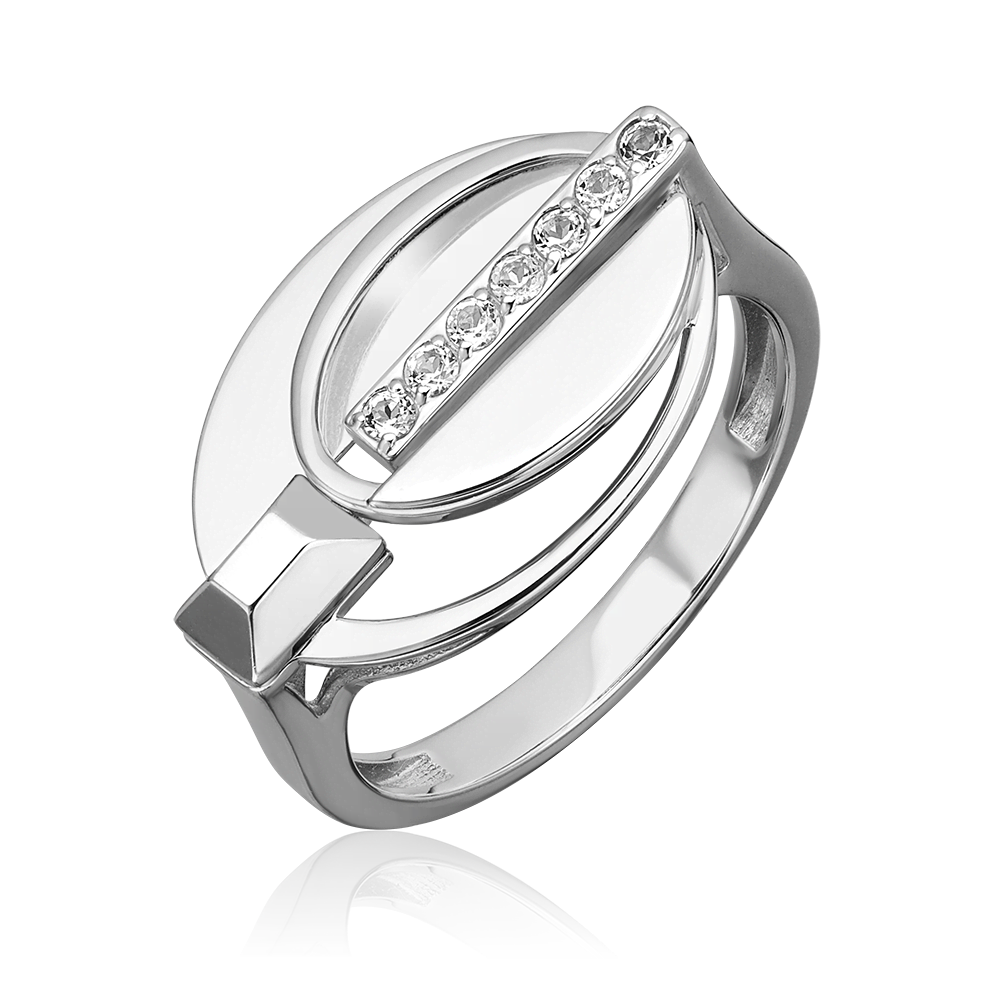 Кольцо из белого золота с натуральными топазами white 01-5614-00-201-1120