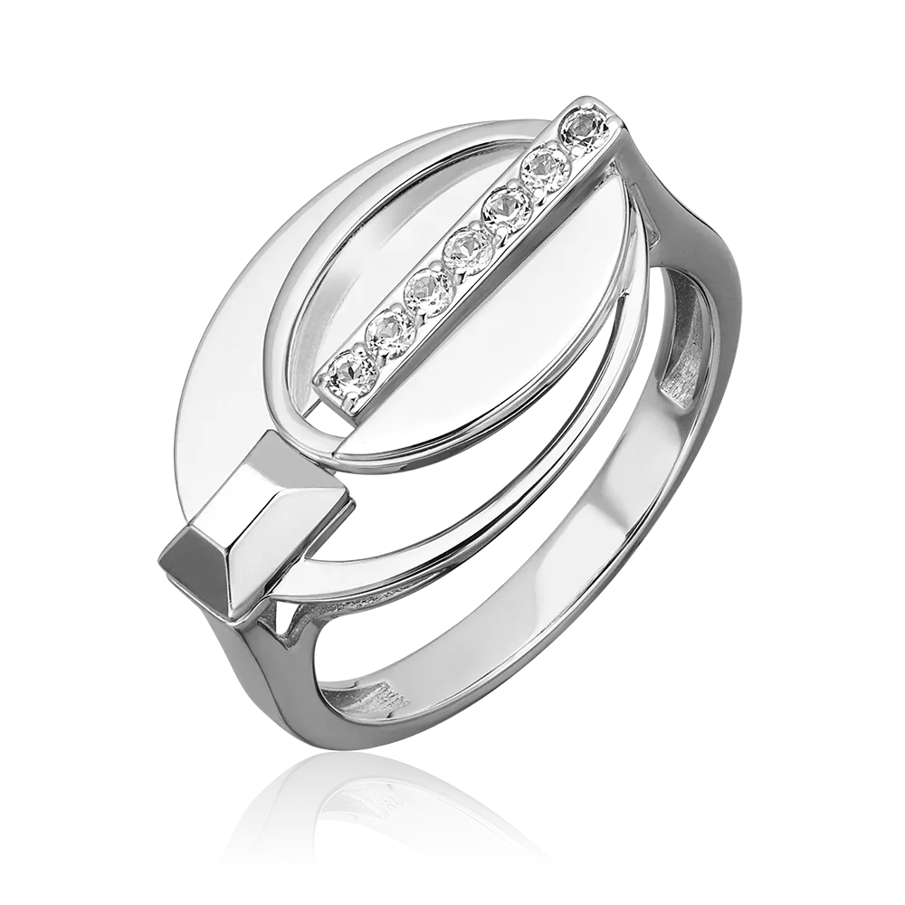 Кольцо из белого золота с натуральными топазами white 01-5614-00-201-1120