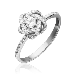 Кольцо из белого золота с бриллиантами 01-1436-00-101-1120-30