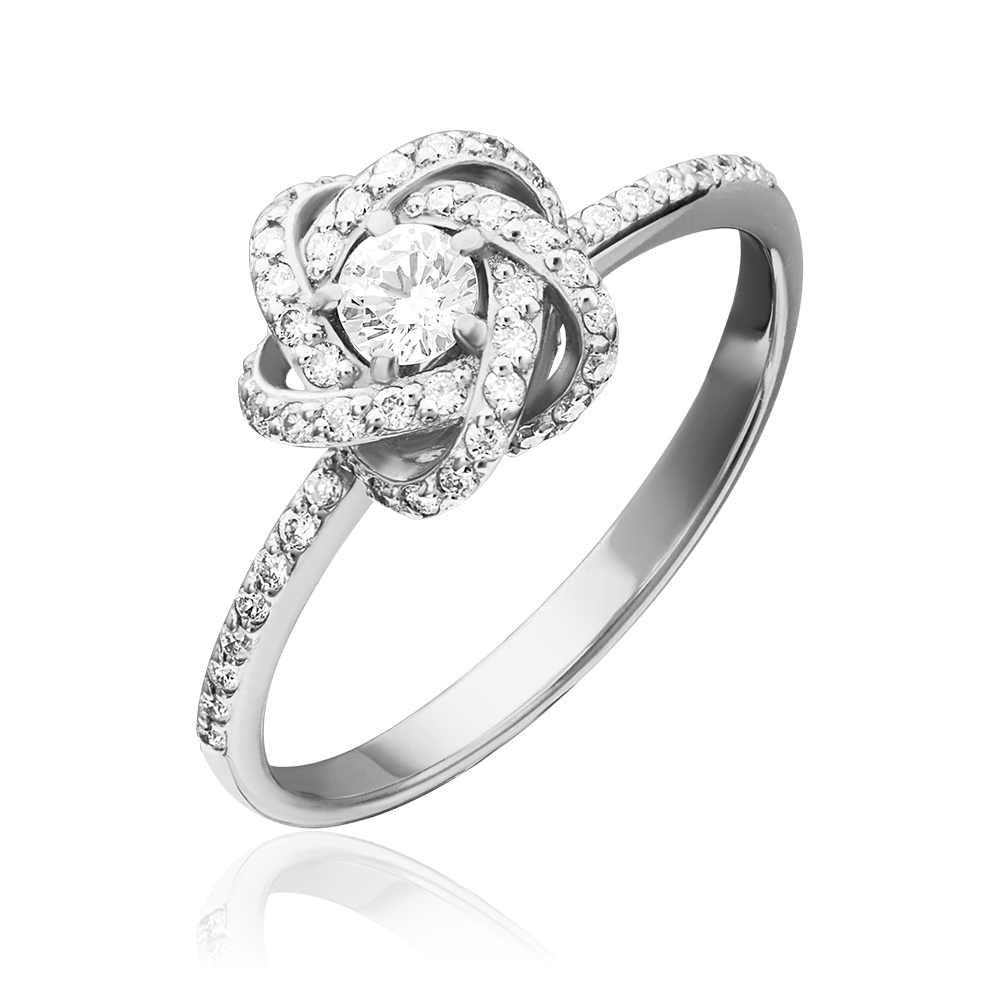 Кольцо из белого золота с бриллиантами 01-1436-00-101-1120-30