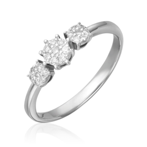 Кольцо из белого золота с бриллиантами 01-1561-00-101-1120-30