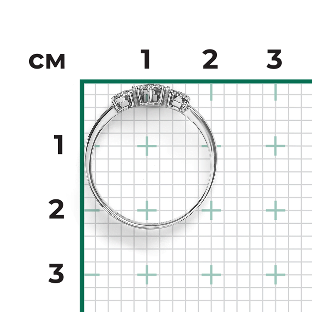 Кольцо из белого золота с бриллиантами 01-1561-00-101-1120-30