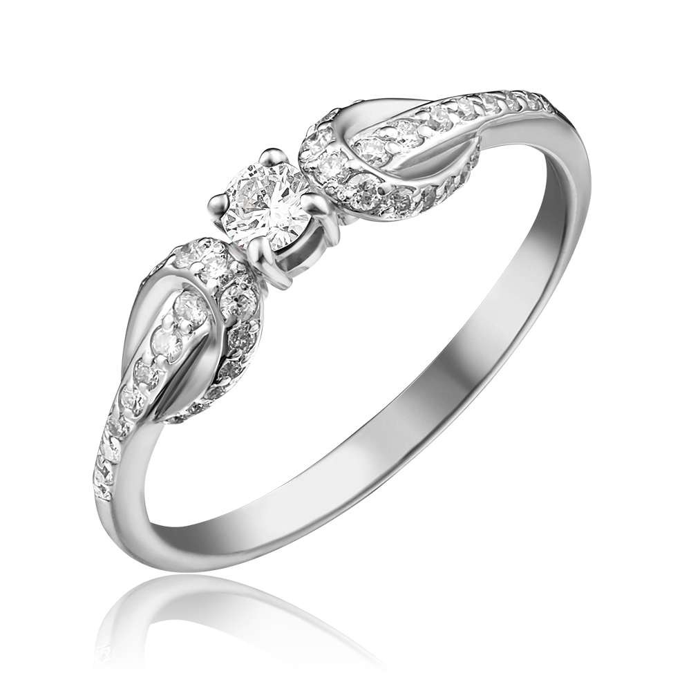 Кольцо из белого золота с бриллиантами 01-1584-00-101-1120-30