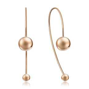 Серьги с французским замком из красного золота 02-4431-00-000-1110-42