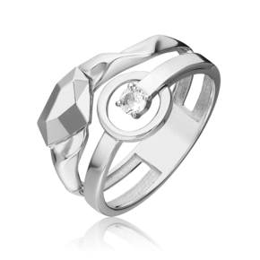 Кольцо из белого золота с натуральным топазом white 01-5613-00-201-1120