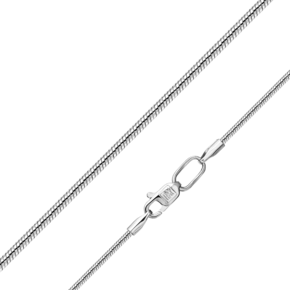 Цепь из белого золота с алмазной гранью (плетение «Снейк») 21-1010-035-1120-17