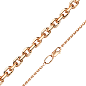 Цепь из красного золота с алмазной гранью (плетение «Якорное») 21-0803-045-1110-17