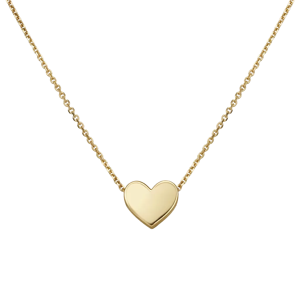 Колье «Сердце» из лимонного золота 07-0226-00-000-1130-42