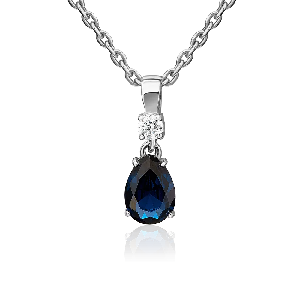 Подвеска из серебра с фианитами 03-0065-00-404-0200