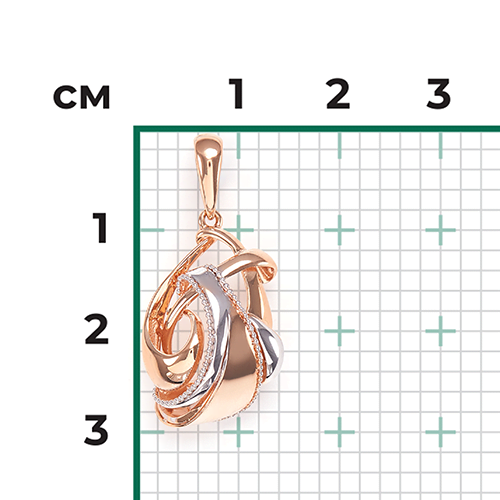 Подвеска из красного золота 03-2914-00-000-1110-48