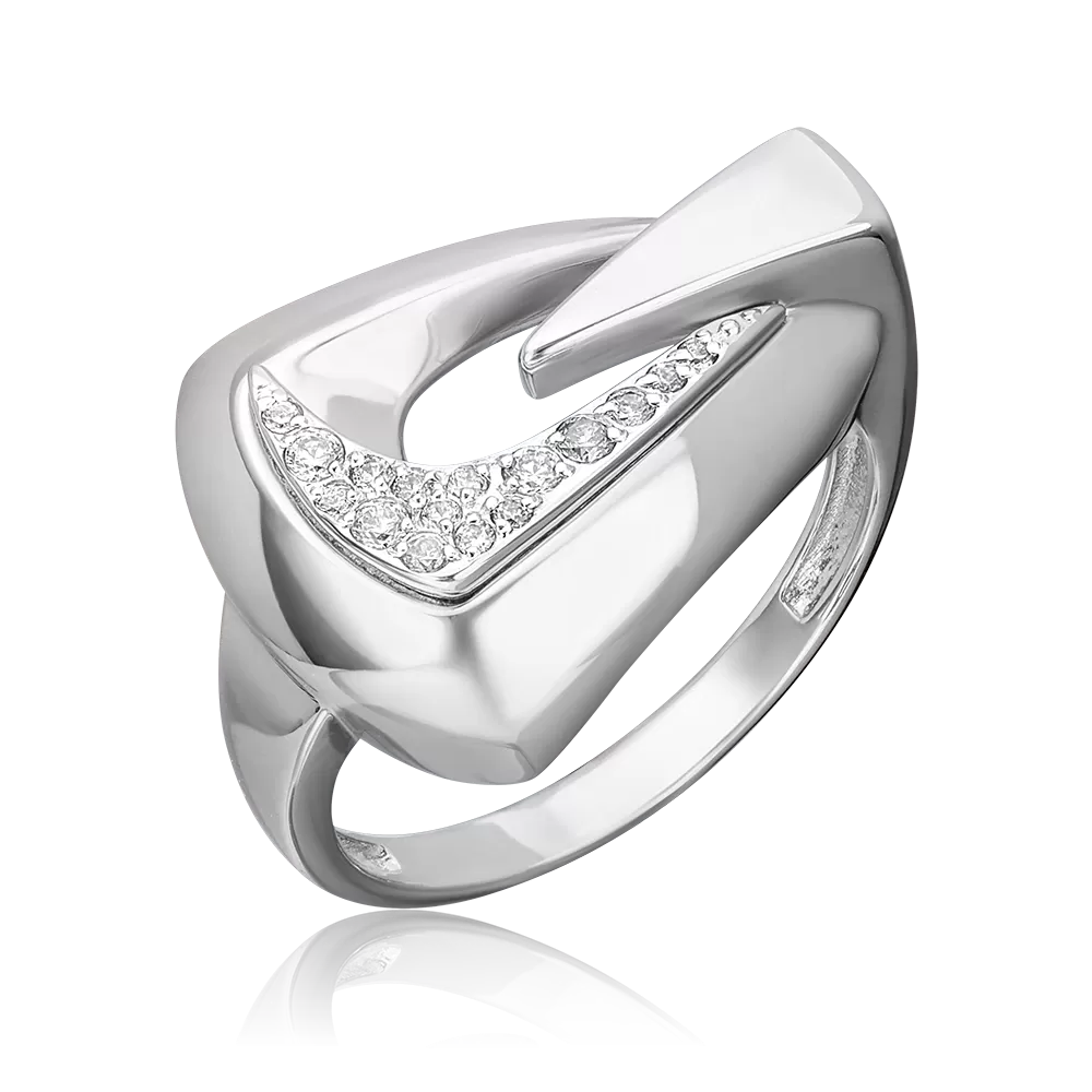 Кольцо из серебра с фианитами 01-5631-00-401-0200