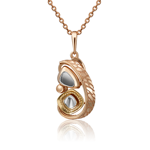 Подвеска из комбинированного золота 03-2944-00-000-1140-48