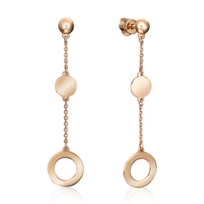 Серьги-пусеты из красного золота 02-4450-00-000-1110-42