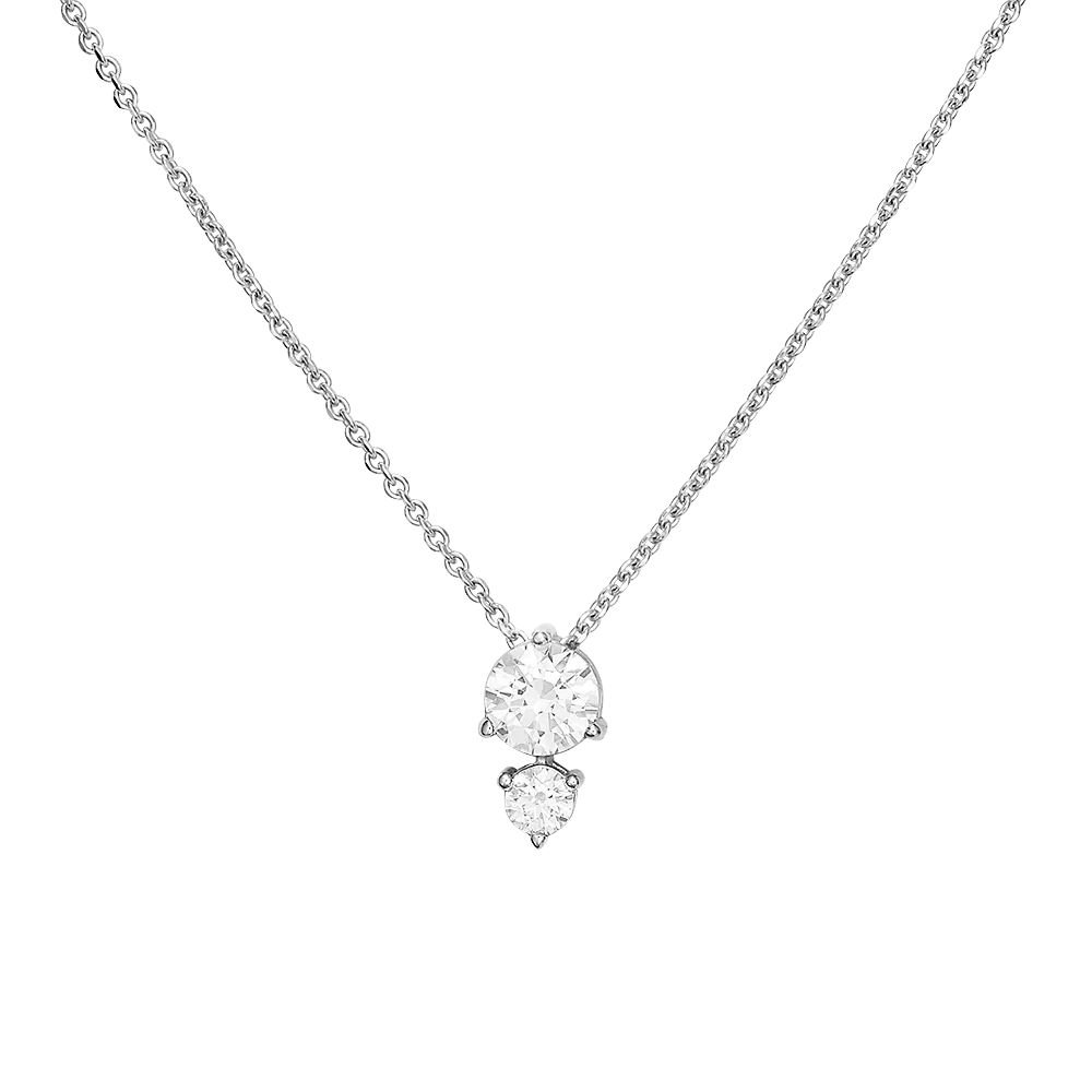 Колье из белого золота с фианитами 07-0084-00-501-1120-38