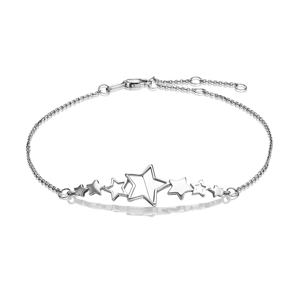 Браслет «Звёзды» из белого золота 05-0650-00-000-1120-48