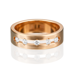 Кольцо из красного золота с бриллиантами 01-1326-00-101-1110-30