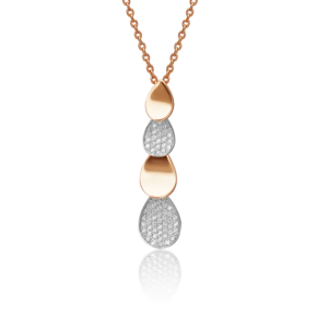 Подвеска из красного золота с фианитами 03-2356-00-401-1110-33