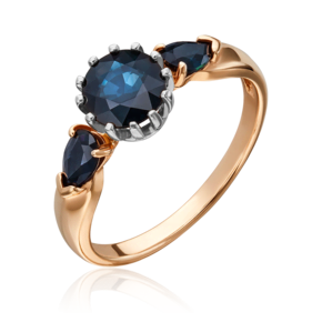 Кольцо из комбинированного золота с сапфирами 01-1145-00-102-1111-30