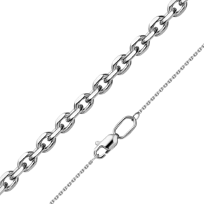 Цепь из белого золота с алмазной гранью (плетение «Якорное») 21-0811-030-1120-17