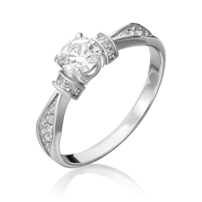 Кольцо из белого золота с бриллиантами 01-1452-00-101-1120-30