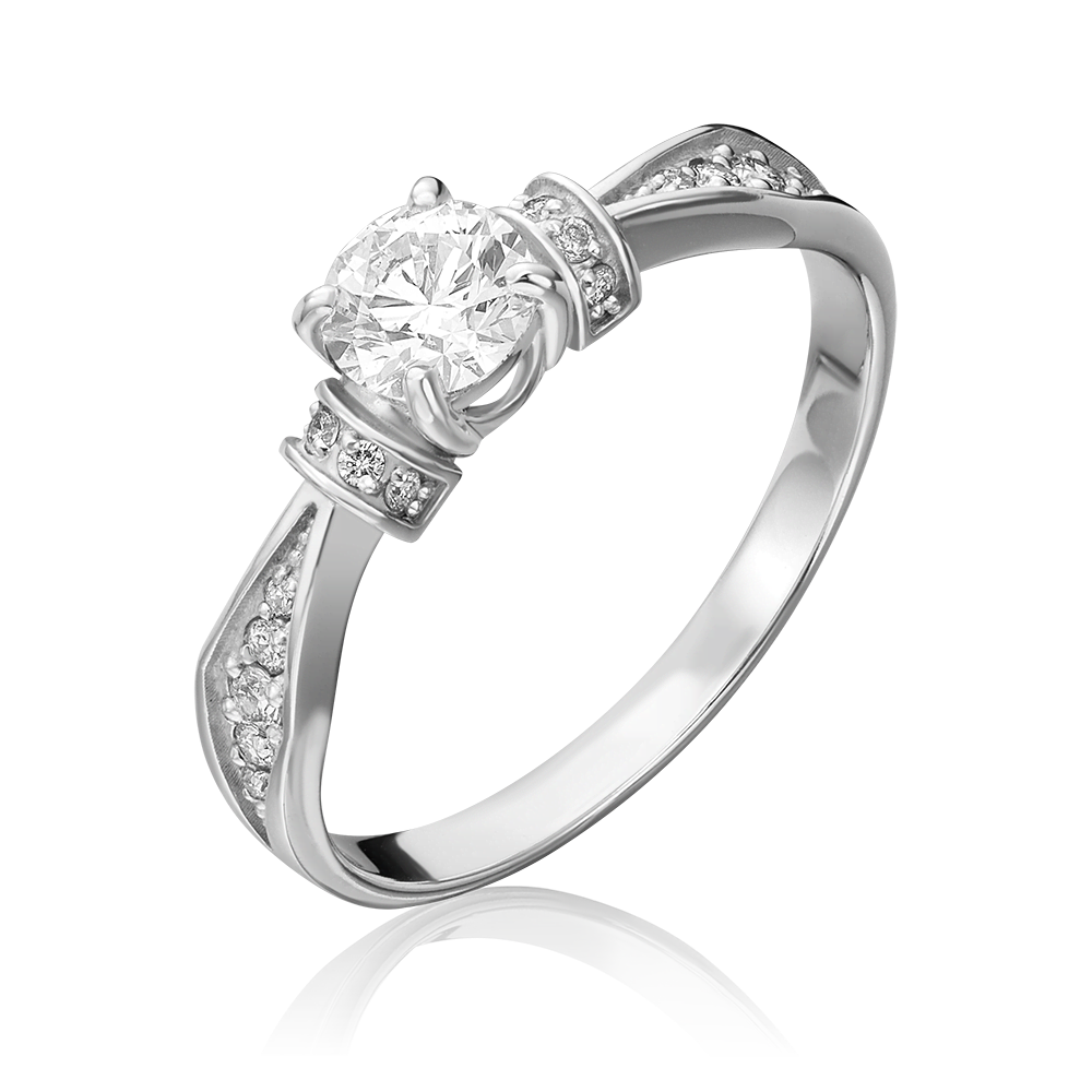 Кольцо из белого золота с бриллиантами 01-1452-00-101-1120-30