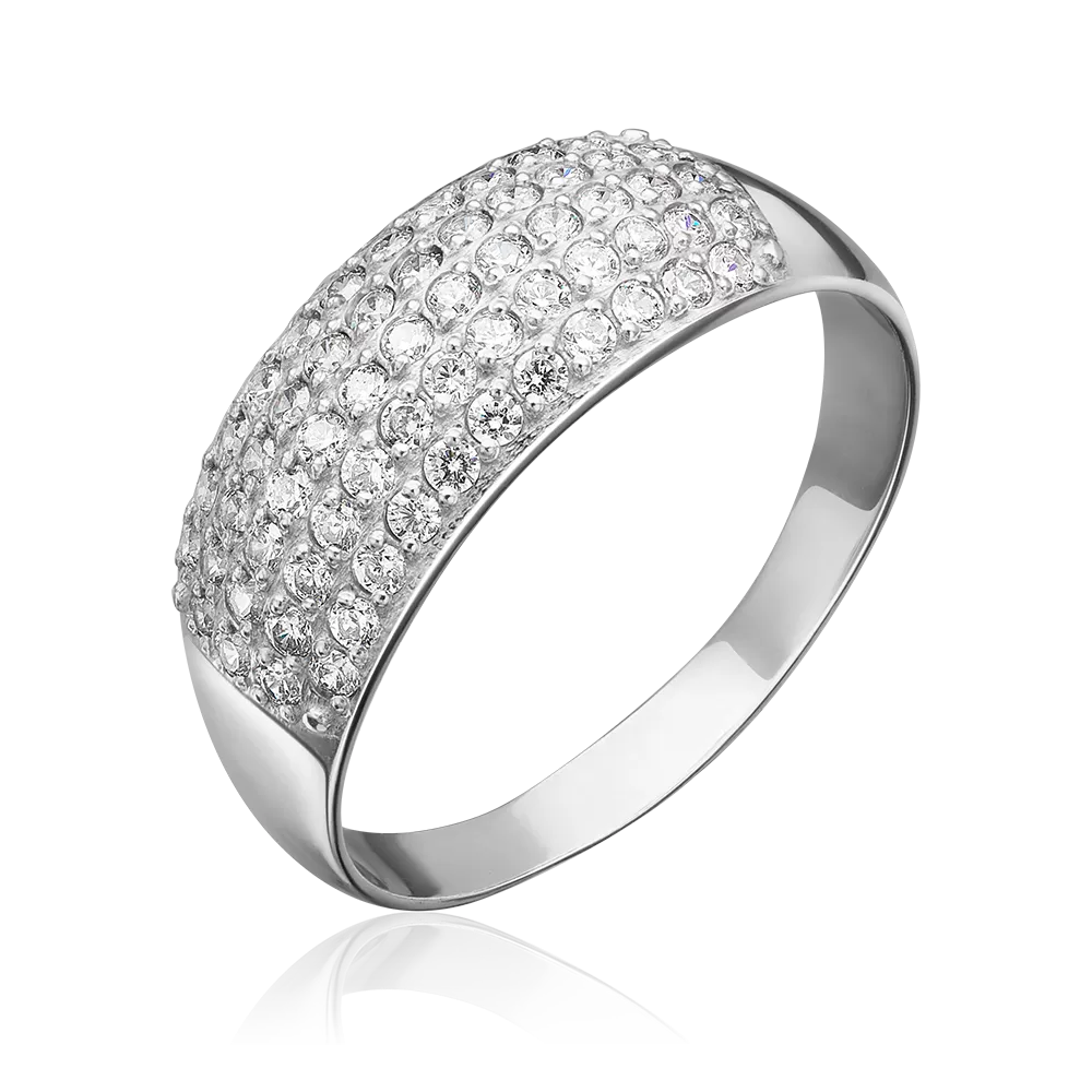 Кольцо из серебра с фианитами 01-1457-00-401-0200