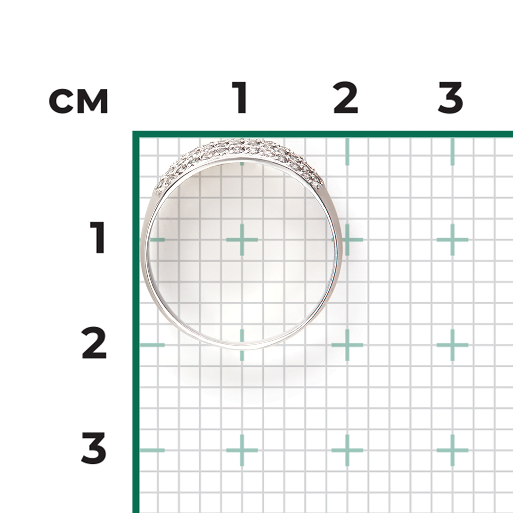 Кольцо из серебра с фианитами 01-1457-00-401-0200