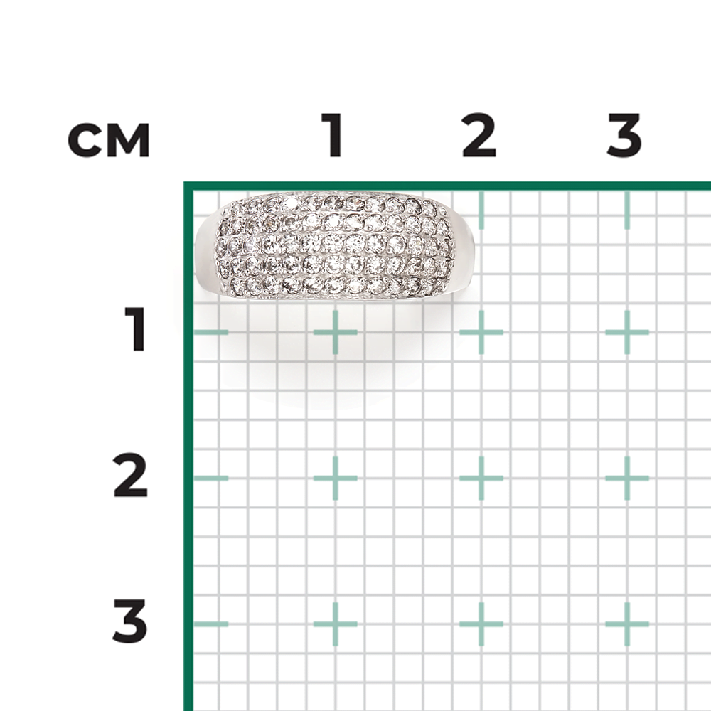 Кольцо из серебра с фианитами 01-1457-00-401-0200