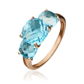 Кольцо из красного золота с топазами 01-5392-00-201-1110-46