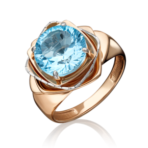Кольцо из красного золота с топазом 01-5262-00-201-1110-46