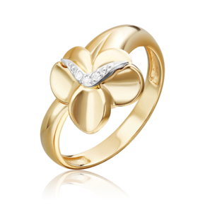 Кольцо из комбинированного золота с бриллиантами 01-5605-00-101-1121