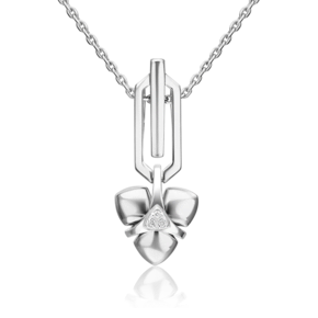 Подвеска из белого золота с бриллиантами 03-3357-00-101-1120