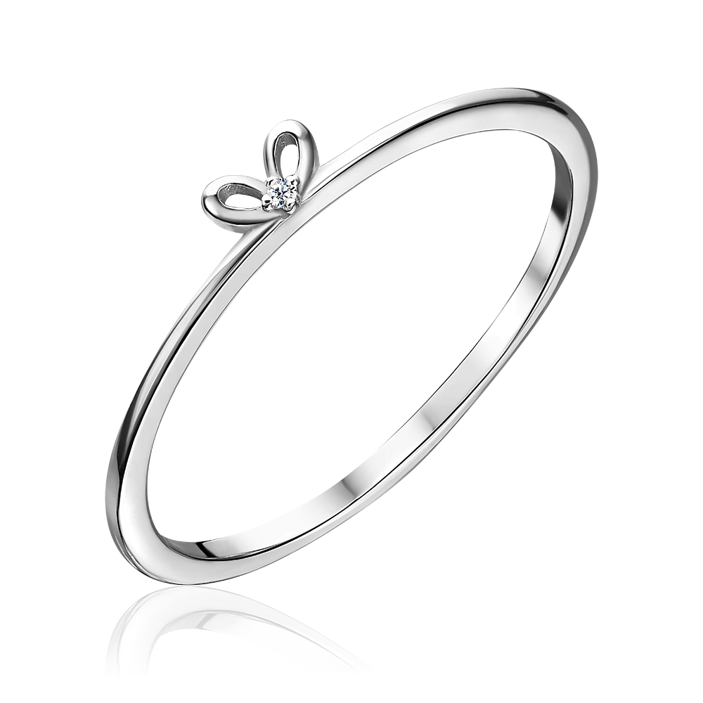 Кольцо из серебра с фианитом 01-4770-04-401-0200