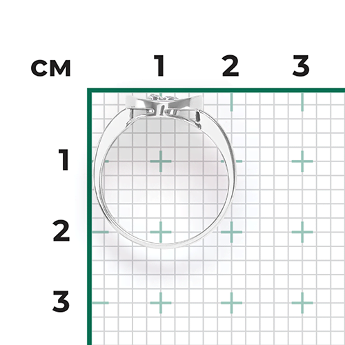 Кольцо из белого золота с натуральными топазами white 01-5560-00-201-1120