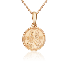 Иконка «Святая Марина» из красного золота 03-1799-00-000-1110-01