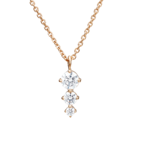 Колье из красного золота с фианитами 07-0136-00-501-1110-38