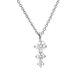 Колье из белого золота с фианитами 07-0137-00-501-1120-38