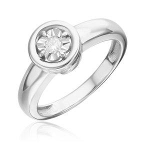 Кольцо из белого золота с бриллиантом 01-5749-00-101-1120