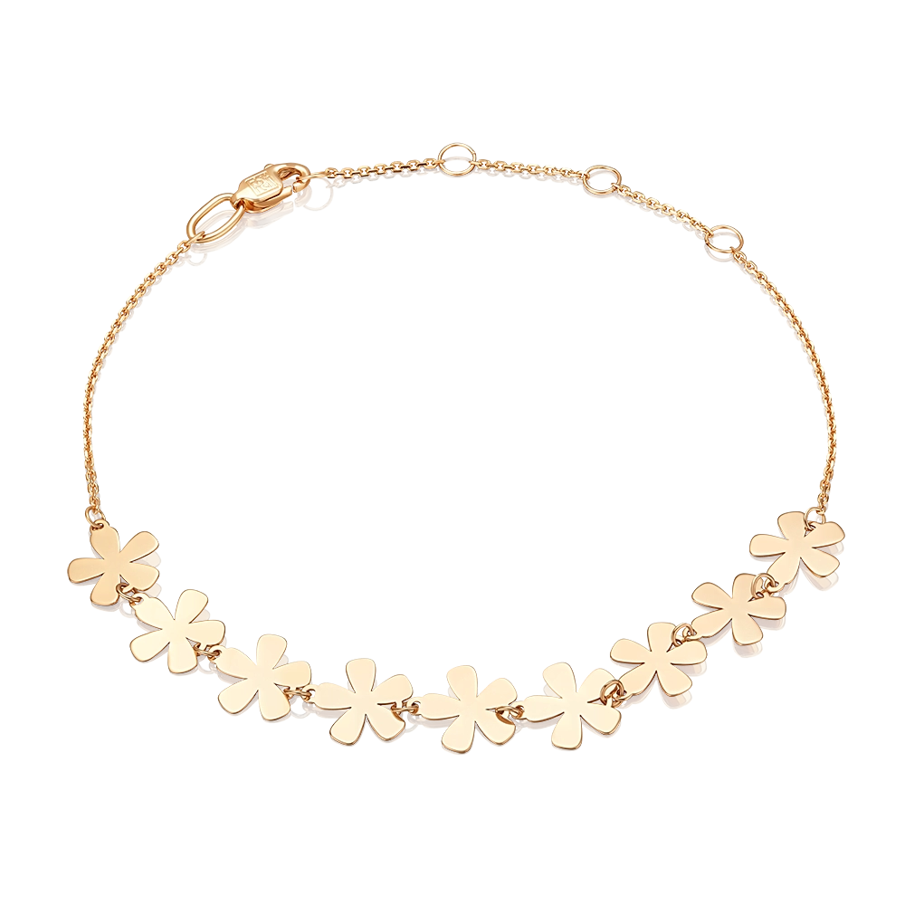 Браслет «Цветочная поляна» из красного золота 05-0870-00-000-1110